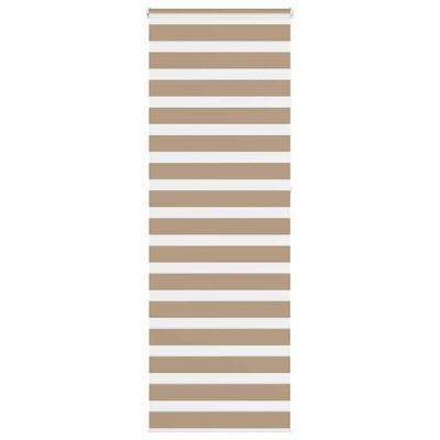 vidaXL Zebrová roleta pieskovo hnedá 75x230 cm šírka látky 70,9 cm polyester