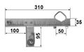 Úchyt na komín OK-43T13N - pro stožár 28-42mm