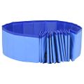 vidaXL Skladací bazén pre psov modrý 300x40 cm PVC