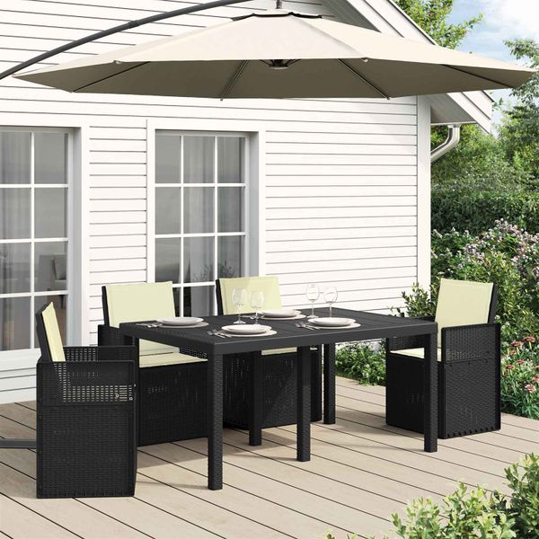 vidaXL Sedadlové a zadné vankúše 4 pcs Krémová 47 x 45 x 2 cm