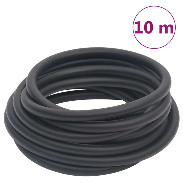 vidaXL Hybridná vzduchová hadica, čierna 0,6" 10 m, guma a PVC