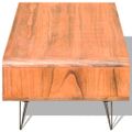 vidaXL Konferenčný stolík 90x55,5x38,5 cm, masív paulovnia, hnedý
