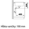 BLANCO SONA 45 S biely, Silgranitový drez