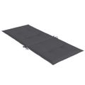 vidaXL Vankúše na stoličky 6 ks antracitová melanž 120x50x4 cm látka