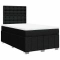 vidaXL Boxspring posteľ s matracom čierna 120x190 cm látka