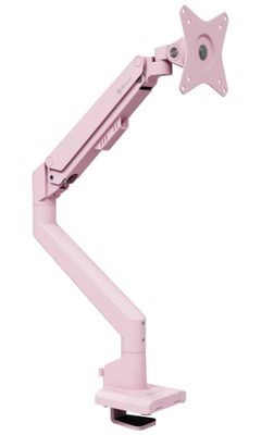 AROZZI ALZARE NEO Pink/ stolový držiak na monitory/ plynový piest/ kovový/ ružový Držiak, VESA, stolový, pre monitor, náklon -45°/+45°, otáčanie ±90° (180°), rotácia 360°, nosnosť 9kg, ružový