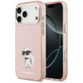 Obal Karl Lagerfeld IML Aquarelle Choupette & Logo MagSafe pre iPhone 17 Pro ružová