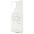 Puzdro Karl Lagerfeld HC IML Rhinestones K Head pre Samsung Galaxy S25 Ultra transparentné