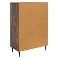 vidaXL Servírovacia skriňa so zásuvkou Dymový dub 66 x 34,5 x 95 cm