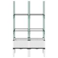vidaXL Záhradný kvetináč s mriežkou biely 80x40x142,5 cm PP