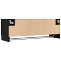vidaXL Šatná skriňa Čierny dub 100 x 32,5 x 35 cm Kompozitné drevo