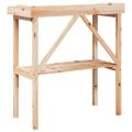 vidaXL Stôl na rastliny s policou 78x38x82,5 cm masívna jedľa