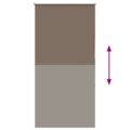 vidaXL Roleta zatemnenie Coffee 75x150 cm Šírka látky 70,7cm Polyester