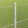 vidaXL Vonkajšie divoké oplotenie s posteľami 25 x 1,2 m Strieborná