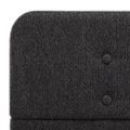 vidaXL Posteľný rám, tmavosivý, juta 100x200 cm