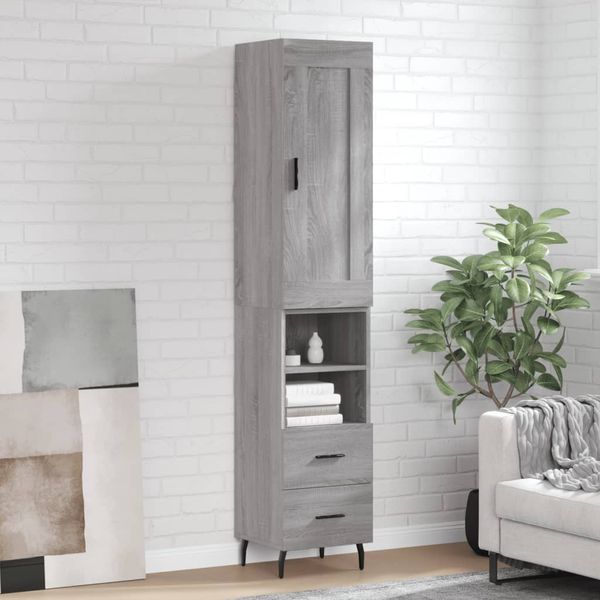 vidaXL Vysoká skrinka dub sonoma 34,5x34x180 cm spracované drevo