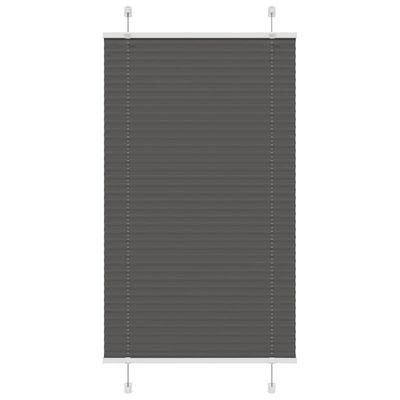 vidaXL plisovaná roleta čierna 75x150 cm Šírka látky 74,4 cm