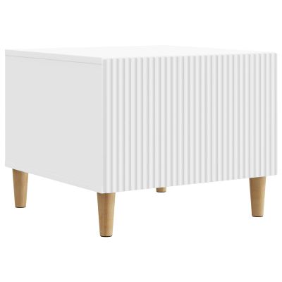 vidaXL Konferenčný stolík Biela 49 x 50 x 40 cm Kompozitné drevo