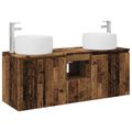 vidaXL Set kabinetov do kúpeľne 3 ks Staré drevo 49,5 x 44,5 x 66 cm