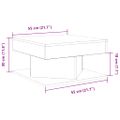 vidaXL Konferenčný stolík Artisan Dub 55x55x30 cm Konštrukčné drevo