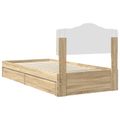 vidaXL Úložná posteľ Sonoma dub 90 x 190 cm Kompozitné drevo