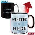 Hrnček Game of Thrones - Winter is here, meniaci sa