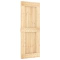 vidaXL Posuvné dvere 80 x 210 cm Masívne borovicové drevo (neupravené)