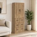 vidaXL Sada skríň 2 ks 66 x 34,5 x 87 cm Kompozitné drevo Dub artisan