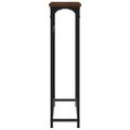 vidaXL Konzolový stolík hnedý dub 75x19,5x75 cm kompozitné drevo