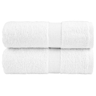vidaXL Prémiové uteráky pre hostí SOLUND 2 ks biele 30x50 cm 600 g/m²