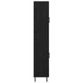 vidaXL Highboard Čierny dub 69,5 x 34 x 180 cm Kompozitné drevo