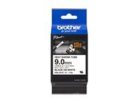 Čierna na bielej - Roll (0.9 cm x 1.5 m) 1 kazeta/y závesný box - páska pre tepelne zmršťovaciu trubicu - pre P-Touch PT-D800W, PT-E550WVP