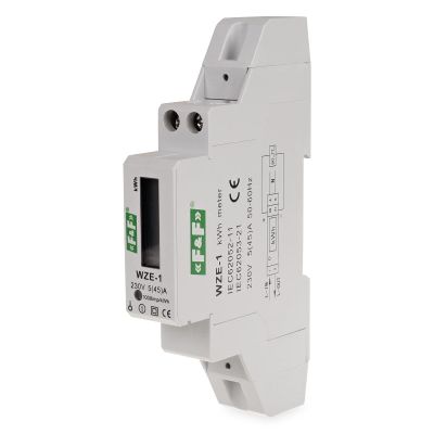 Elektromer 1F na DIN lištu digitálny WZE-1 MID
