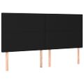 vidaXL Posteľný rám boxspring s matracom čierny 160x200 cm látka