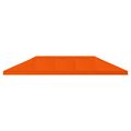 vidaXL Kryt na altánkovú strechu 6 x 3 m Oranžová Polyester 190 gsm