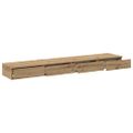 vidaXL Zásuvky pod posteľ Remeselný dub 200 x 36,5 x 16,5 cm
