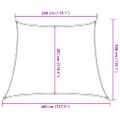 vidaXL Tieniaca plachta 160 g/m² žltá 3/4x3 m HDPE
