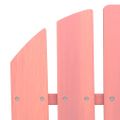 vidaXL 2-miestna záhradná stolička a taburetka Adirondack jedľa ružová