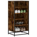 vidaXL Regál na topánky dymový dub 48x38x97,5 cm spracované drevo