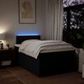 vidaXL Boxspring posteľ s matracom čierna 120x190 cm látka