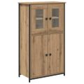 vidaXL Highboard Remeselný dub 62 x 32 x 106,5 cm Kompozitné drevo