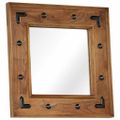 vidaXL Zrkadlo z masívneho akáciového dreva 50x50 cm