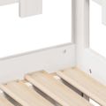 vidaXL Rozkladacia denná posteľ s matracmi bez matraca biela 80x200 cm