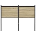 vidaXL Náhradné čelo postele, dub sonoma 120 cm, kompozitné drevo a oceľ