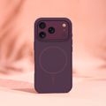Silikónové tenké Mag puzdro pre iPhone 17 Pro 6,3" / iPhone 18 Pro 6,3" tmavá čerešňa