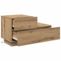 vidaXL Nočný stolík Remeselný dub 70 x 36 x 40,5 cm Kompozitné drevo