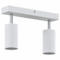 vidaXL Stropné bodové svetlo so bodmi Biela 26 x 6 x 16 cm Kov