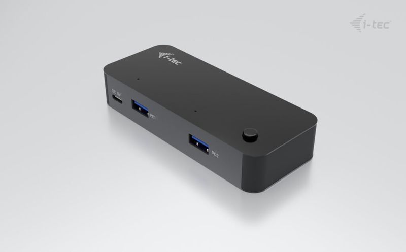 i-tec USB-A/USB-C Metal HUB 1x USB-C 3.1 + 3x USB 2.0 i-tec univerzálny KVM HUB 2x USB-C + 2x USB-A 3.0 Port