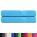 vidaXL Uteráky FROGN 2 ks tyrkysové 100x200 cm 360 g/m²