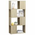 vidaXL Knižnica/deliaca stena dub sonoma 60x24x124,5 cm